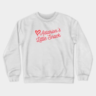 Astarions little snack red romance text Crewneck Sweatshirt